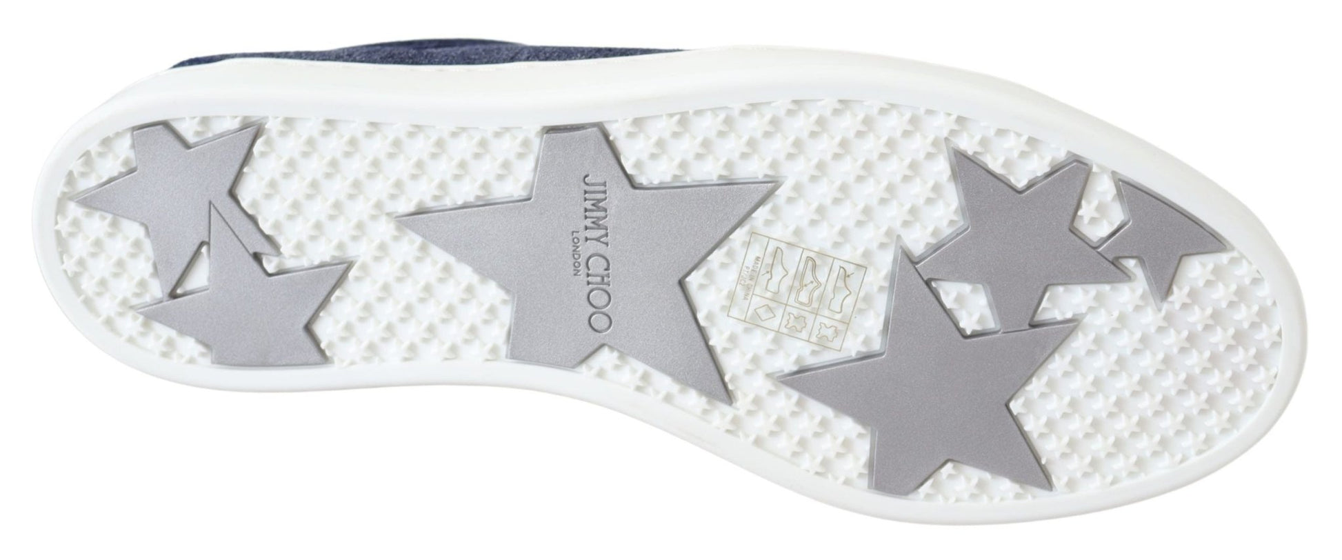 Jimmy Choo Chic Slip - On Blue Denim Suede Sneakers - SMARTMARTNZ