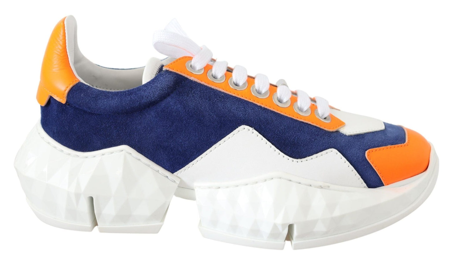 Jimmy Choo Electric Elegance Leather Mix Sneakers - SMARTMARTNZ