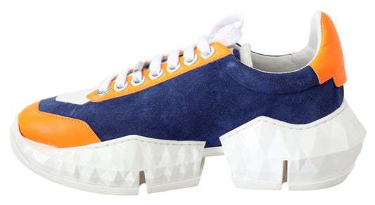 Jimmy Choo Electric Elegance Leather Mix Sneakers - SMARTMARTNZ