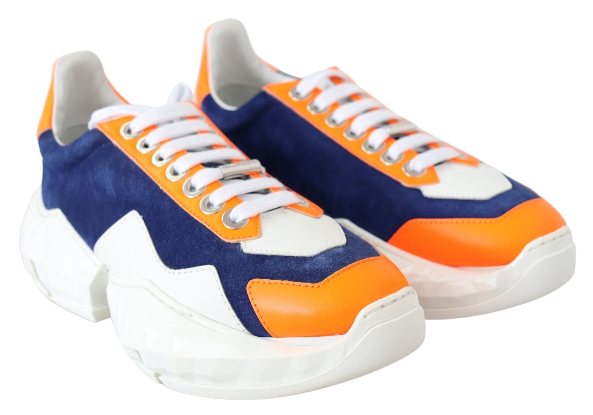 Jimmy Choo Electric Elegance Leather Mix Sneakers - SMARTMARTNZ