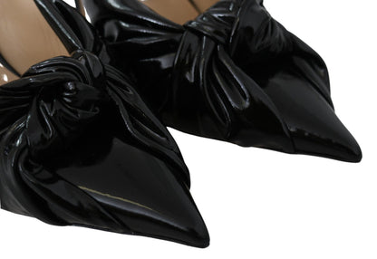 Jimmy Choo Elegant Black Leather Pointed Toe Pumps - SMARTMARTNZ