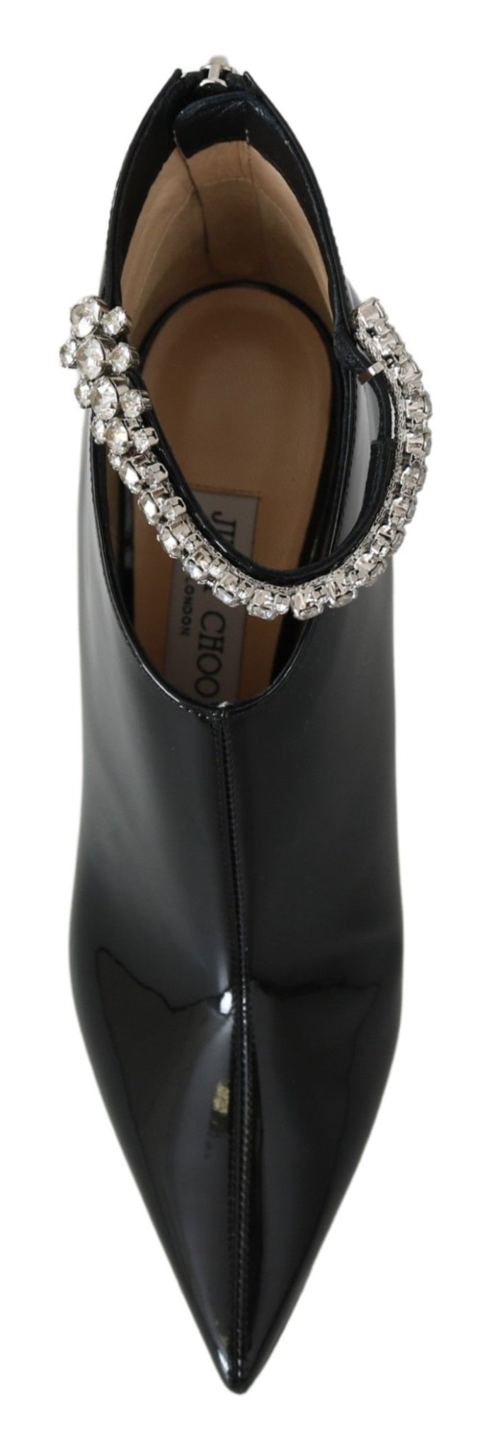 Jimmy Choo Elegant Black Patent Heeled Boots - SMARTMARTNZ