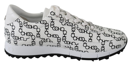 Jimmy Choo Elegant Monochrome Leather Sneakers - SMARTMARTNZ