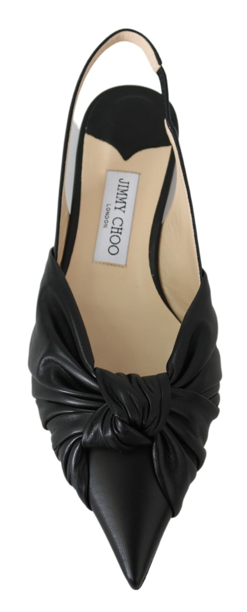 Jimmy Choo Elegant Pointed Toe Leather Flats - SMARTMARTNZ