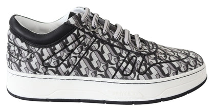 Jimmy Choo Glittering Slip - On Sneakers - Silver and Black - SMARTMARTNZ