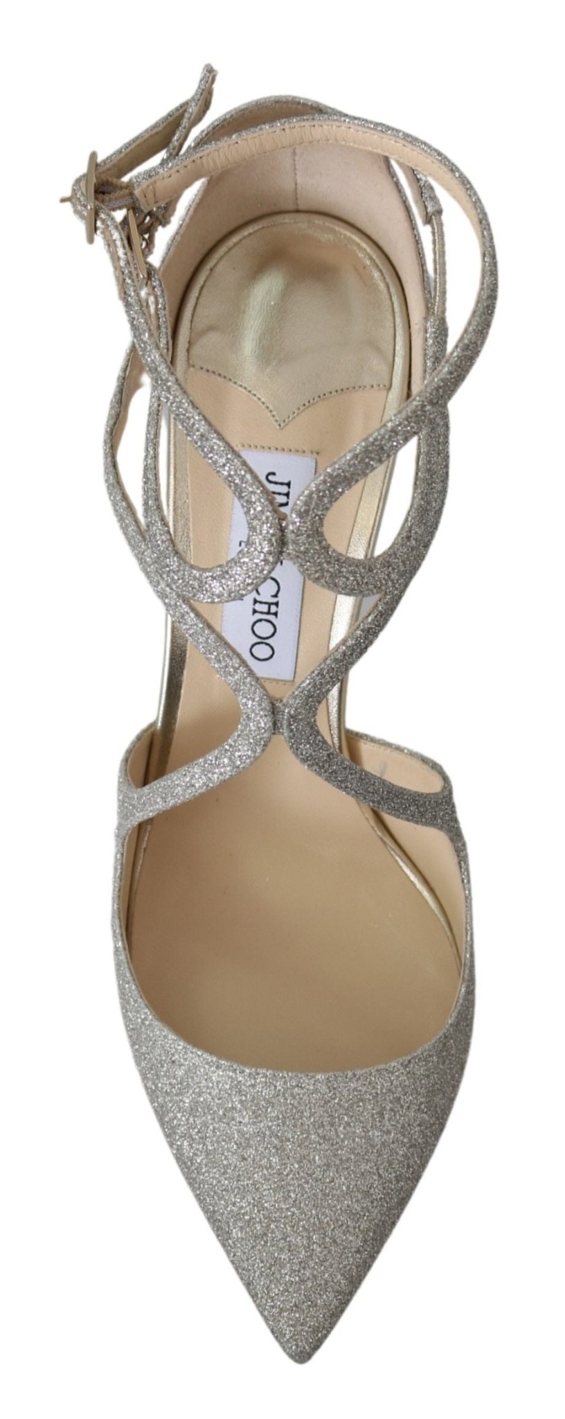 Jimmy Choo Platinum Ice Lancer Leather Pumps - Elegance Refined - SMARTMARTNZ