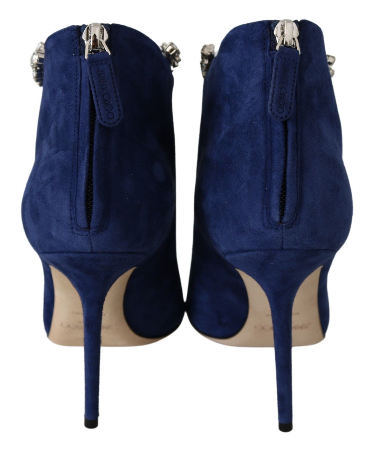Jimmy Choo Pop Blue Crystal - Strap Heeled Boots - SMARTMARTNZ