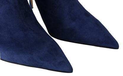 Jimmy Choo Pop Blue Crystal - Strap Heeled Boots - SMARTMARTNZ