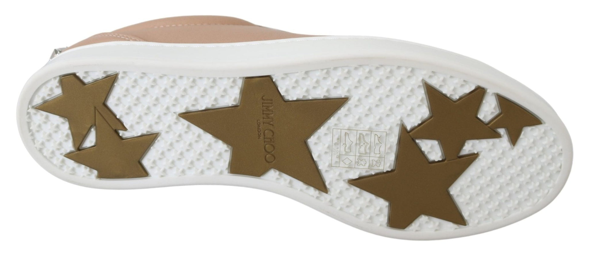 Jimmy Choo Powder Pink Nappa Leather Sneakers - SMARTMARTNZ