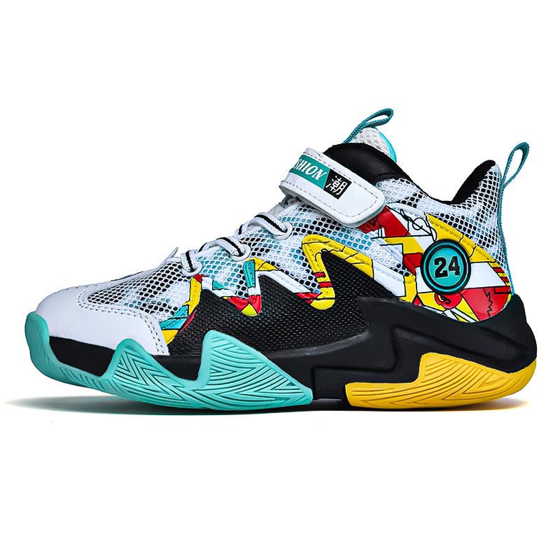 Kids’ Basketball Sneakers – Breathable Mesh & Durable Grip for Active Play - SMARTMARTNZ