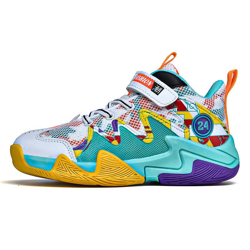 Kids’ Basketball Sneakers – Breathable Mesh & Durable Grip for Active Play - SMARTMARTNZ