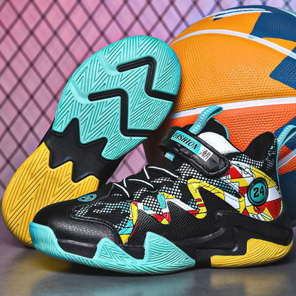 Kids’ Basketball Sneakers – Breathable Mesh & Durable Grip for Active Play - SMARTMARTNZ