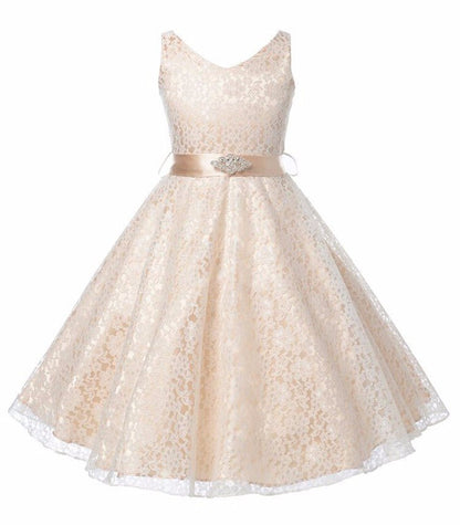 Kids Girls Lace Costume Dress Perfect for Parties, Events & Special Occasions - SMARTMARTNZ