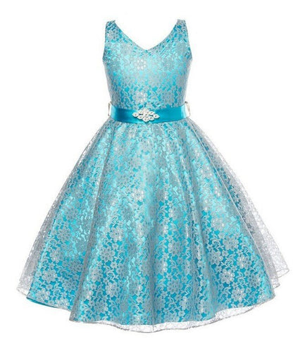 Kids Girls Lace Costume Dress Perfect for Parties, Events & Special Occasions - SMARTMARTNZ
