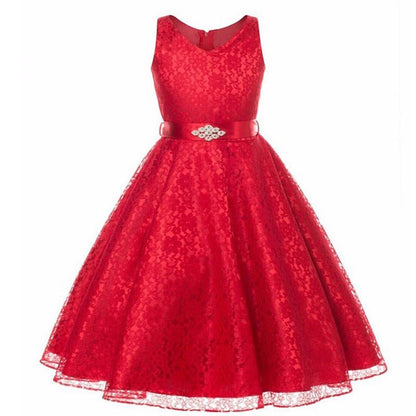Kids Girls Lace Costume Dress Perfect for Parties, Events & Special Occasions - SMARTMARTNZ