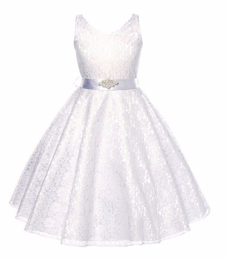 Kids Girls Lace Costume Dress Perfect for Parties, Events & Special Occasions - SMARTMARTNZ