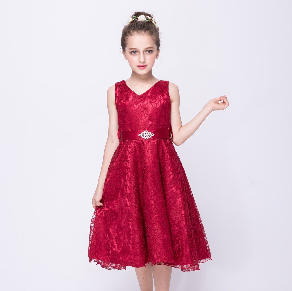 Kids Girls Lace Costume Dress Perfect for Parties, Events & Special Occasions - SMARTMARTNZ