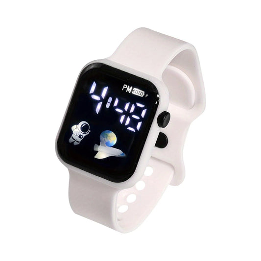 Kids Watch Sport LED Digital Watches Spaceman Silicone Strap Waterproof Electronic Wristwatch for Children Boys Girls Gifts - SMARTMARTNZ