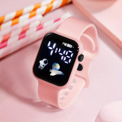 Kids Watch Sport LED Digital Watches Spaceman Silicone Strap Waterproof Electronic Wristwatch for Children Boys Girls Gifts - SMARTMARTNZ