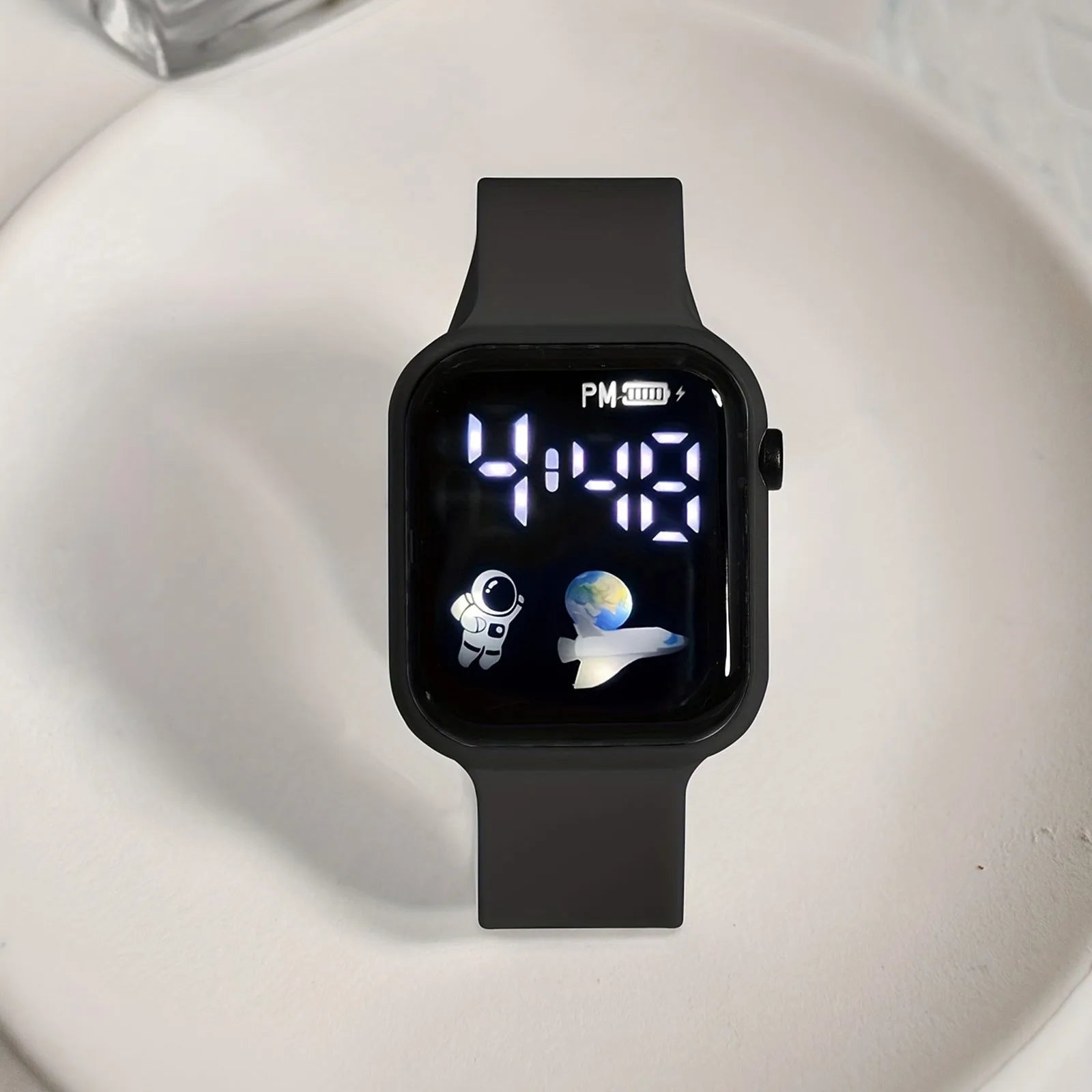 Kids Watch Sport LED Digital Watches Spaceman Silicone Strap Waterproof Electronic Wristwatch for Children Boys Girls Gifts - SMARTMARTNZ