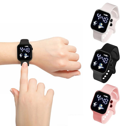 Kids Watch Sport LED Digital Watches Spaceman Silicone Strap Waterproof Electronic Wristwatch for Children Boys Girls Gifts - SMARTMARTNZ