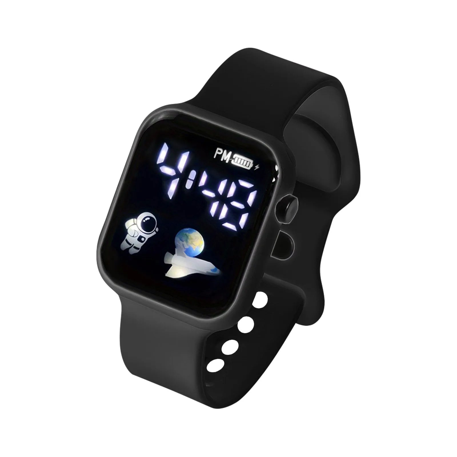 Kids Watch Sport LED Digital Watches Spaceman Silicone Strap Waterproof Electronic Wristwatch for Children Boys Girls Gifts - SMARTMARTNZ
