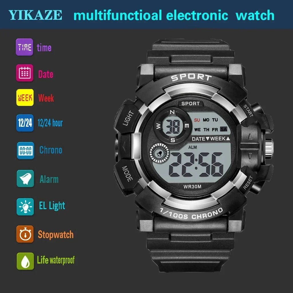 Kids’ Waterproof Digital Watch – Luminous Alarm Clock Watch for Boys & Girls - SMARTMARTNZ