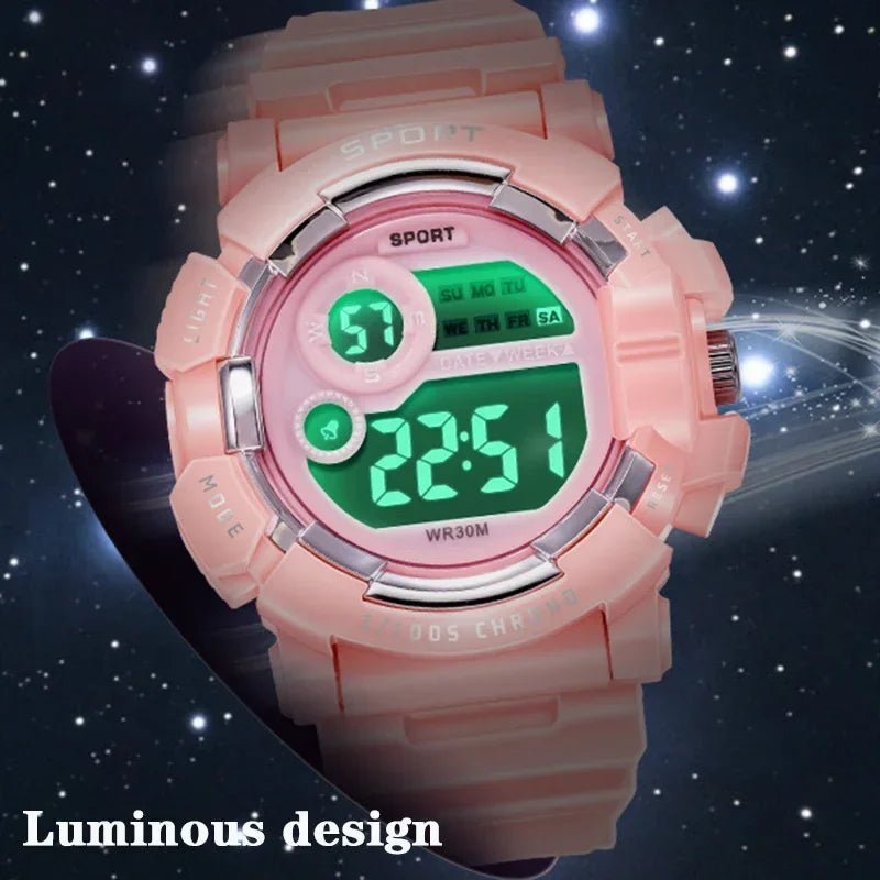 Kids’ Waterproof Digital Watch – Luminous Alarm Clock Watch for Boys & Girls - SMARTMARTNZ