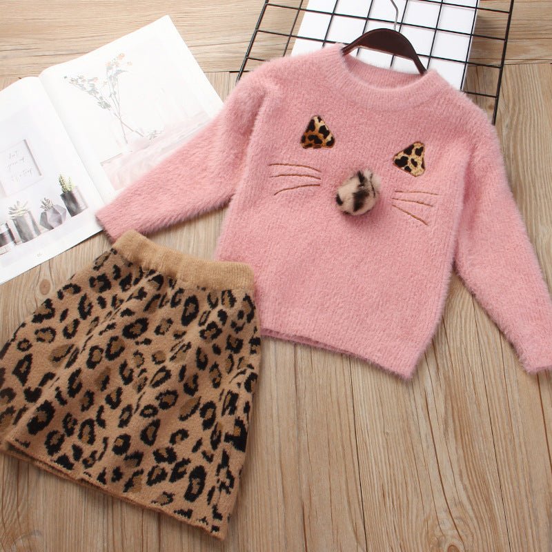 Knitted Sweater Outfit for Children 2 - Piece Set | Stretchy & Breathable | Everyday Wear - SMARTMARTNZ