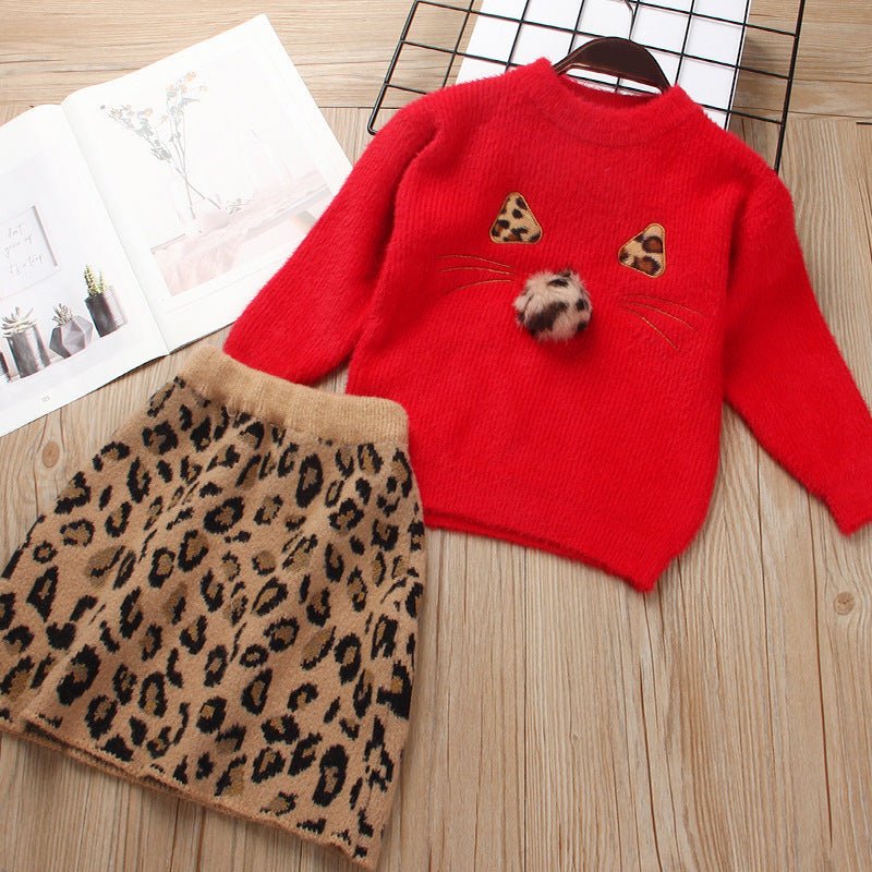 Knitted Sweater Outfit for Children 2 - Piece Set | Stretchy & Breathable | Everyday Wear - SMARTMARTNZ