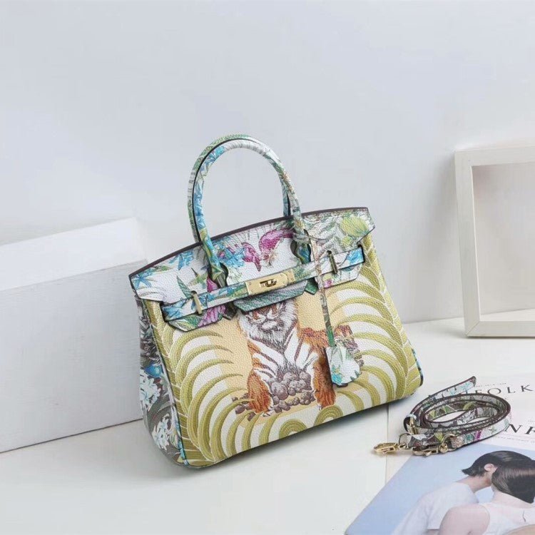 Ladies’ Shoulder Bag with Diagonal Strap & Animal Pattern Bold Style | Versatile for Day & Night - SMARTMARTNZ