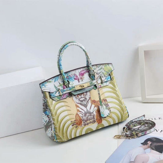 Ladies’ Shoulder Bag with Diagonal Strap & Animal Pattern Bold Style | Versatile for Day & Night - SMARTMARTNZ