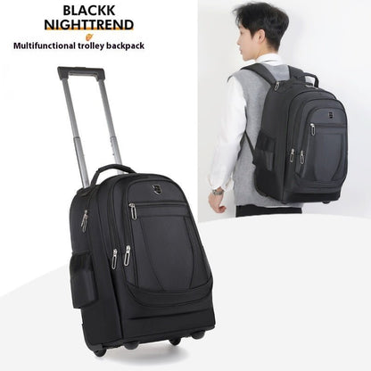 Large Capacity Drawbar Oxford Cloth Backpack - SMARTMARTNZ