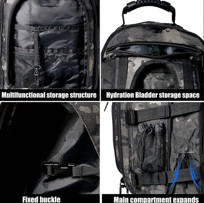 Large Tactical Backpack – Gym, Sport, Travel - SMARTMARTNZ