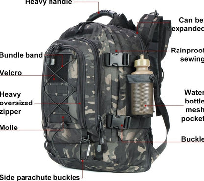 Large Tactical Backpack – Gym, Sport, Travel - SMARTMARTNZ