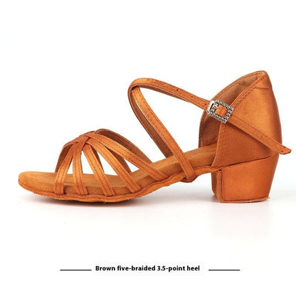 Latin Ballroom Dancing Shoes – Competition Grade Flexible Sole • Elegant Look • Exact for Dancing - SMARTMARTNZ