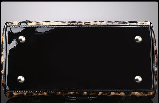 Leopard Print Handbag Fashion All - match Leather Large - capacity One - shoulder - SMARTMARTNZ