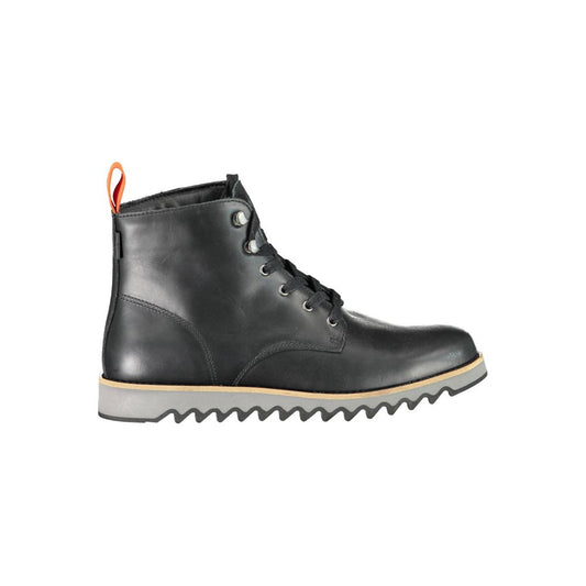 Levi's Black Leather Men Boot - SMARTMARTNZ