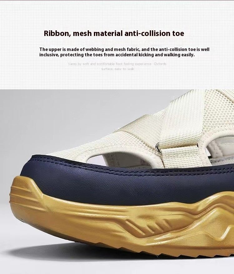 Lightweight Mesh Sandals – Men’s Summer Essential Platform Sole | Anti - Slip | Cool, Casual & Comfy - SMARTMARTNZ