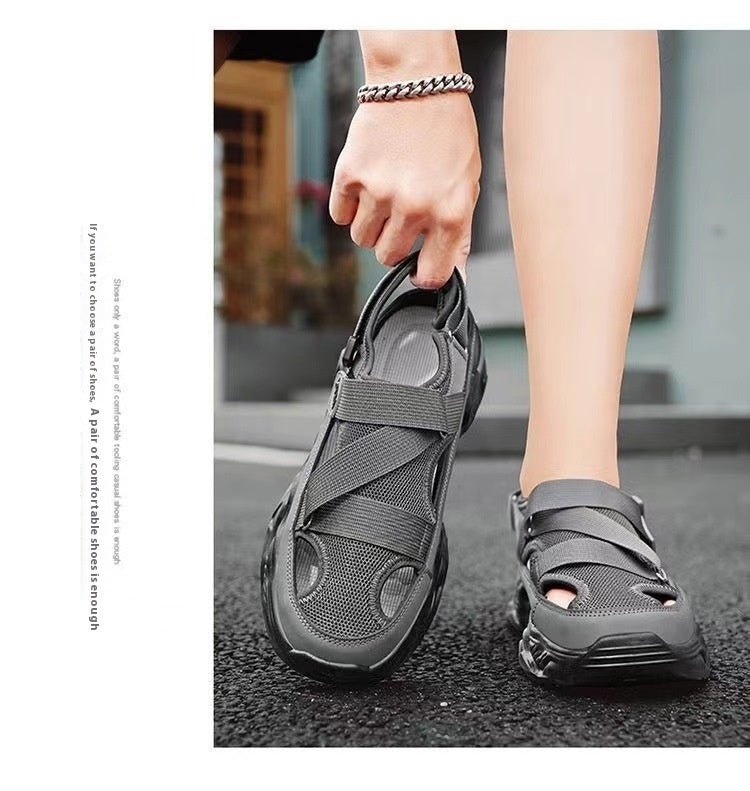 Lightweight Mesh Sandals – Men’s Summer Essential Platform Sole | Anti - Slip | Cool, Casual & Comfy - SMARTMARTNZ