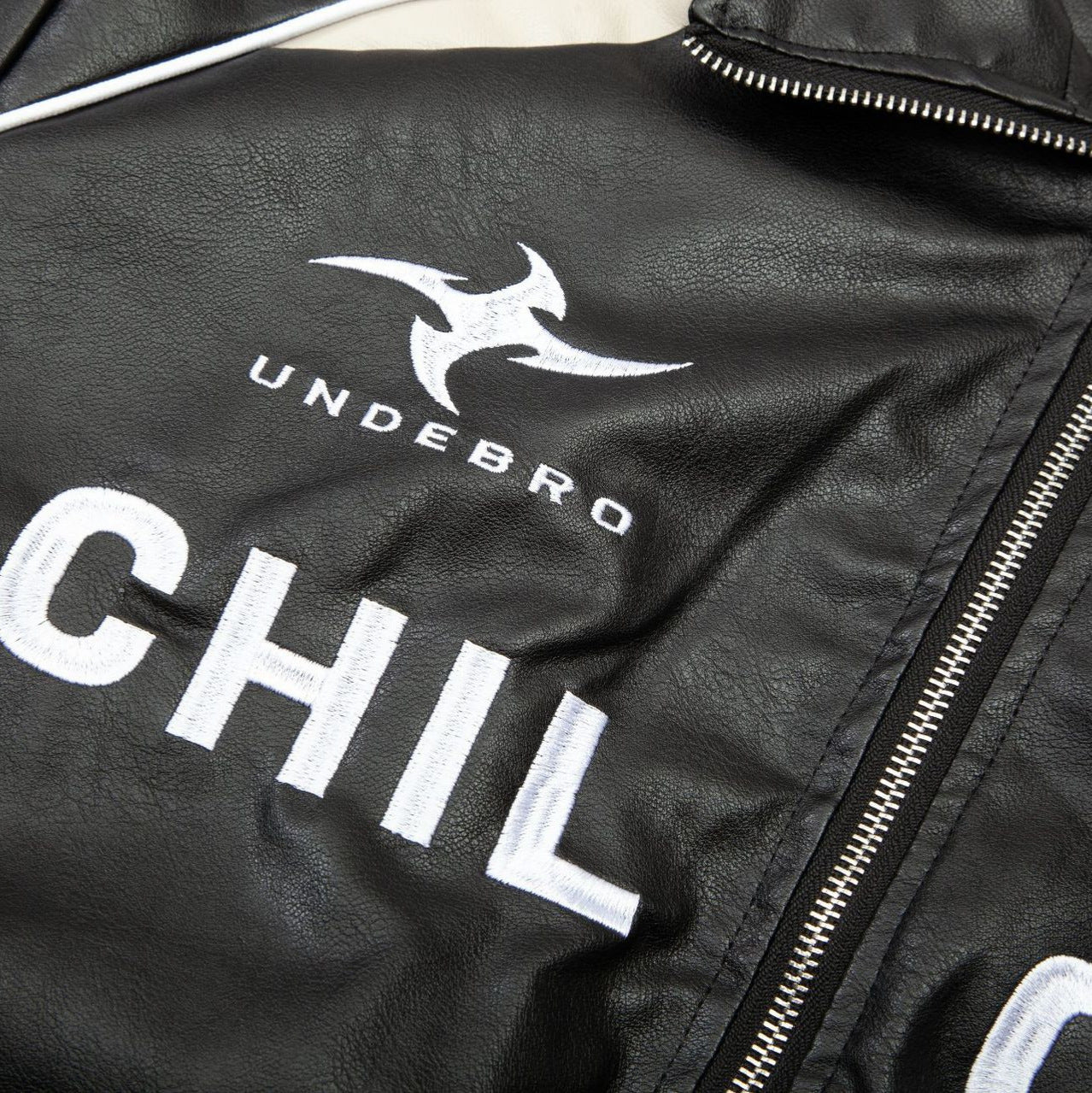 Loose American Couple Embroidered Motorcycle PU Jacket - SMARTMARTNZ