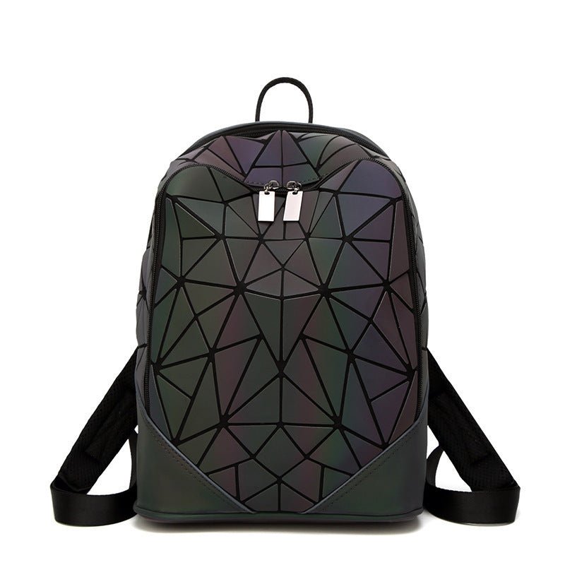 Luminous Geometric Diamond Backpack – Stylish & Eye - Catching - SMARTMARTNZ