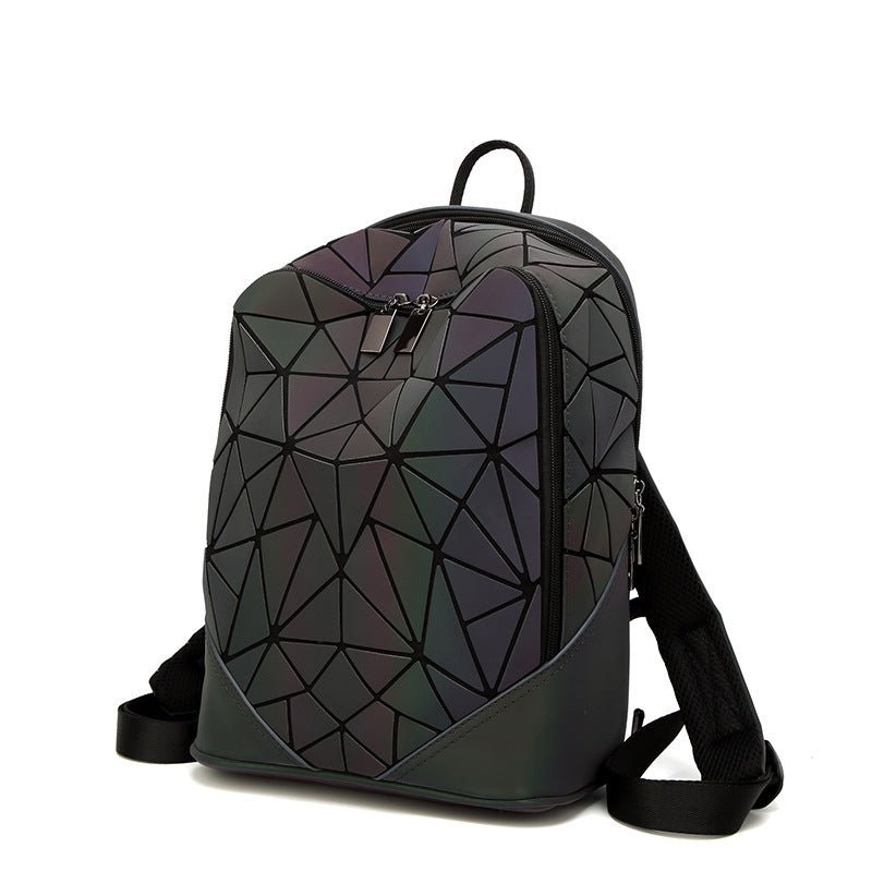 Luminous Geometric Diamond Backpack – Stylish & Eye - Catching - SMARTMARTNZ