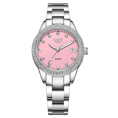 Luxury LIGE 2025 Women’s Watch – Waterproof, Diamond Accent, Quartz Movement (Reloj Mujer) - SMARTMARTNZ