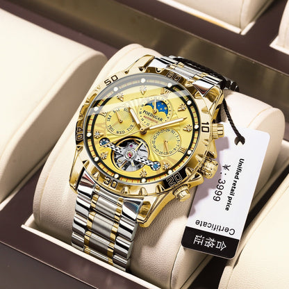 Luxury Men's Mechanical Watch – Waterproof & Multifunctional Wristwatch - SMARTMARTNZ