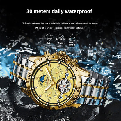 Luxury Men's Mechanical Watch – Waterproof & Multifunctional Wristwatch - SMARTMARTNZ