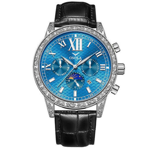 Luxury Skeleton Mechanical Watch for Men – Automatic, Leather Strap - SMARTMARTNZ