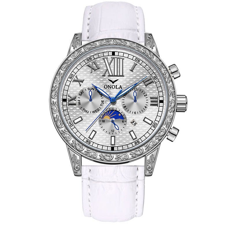 Luxury Skeleton Mechanical Watch for Men – Automatic, Leather Strap - SMARTMARTNZ