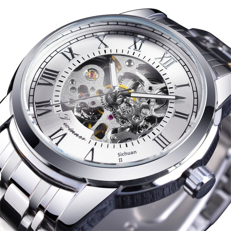 Manual Winding Mechanical Watch – Men’s Casual Fashion Style - SMARTMARTNZ