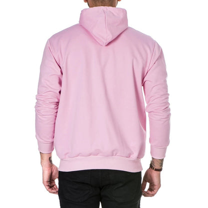 Men’s Basic Solid Sweatshirt – Casual Crewneck in Baby Pink & Royal Blue (Sizes S to XL) - SMARTMARTNZ